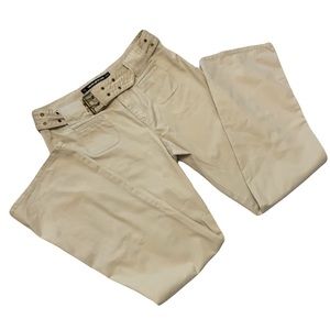 Y2K Vintage DKNY Wide Leg Khakis With Belt